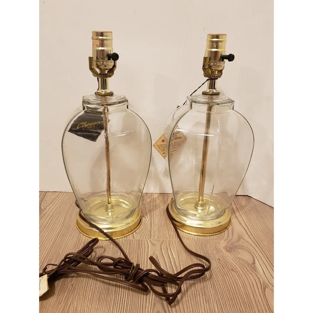 Lot of 2 Cheyenne Lamps W/ tags Vtg Underwriters Laboratories Hexagon TESTED